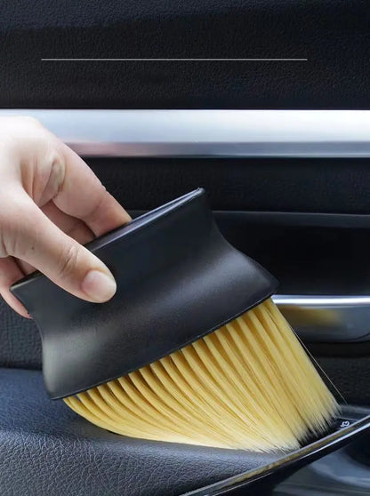 Car Interior Detail Brush with Soft Nylon Bristles