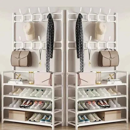 Multi-Layer Shoe and Hat Rack - Stylish Freestanding Organizer for Entryway and Bedroom - Flexivo