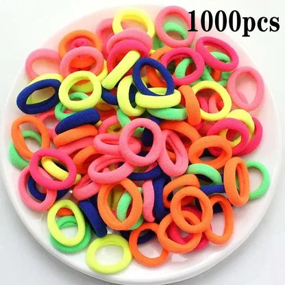 Nylon Mini Elastic Hair Ties, Assorted Packs