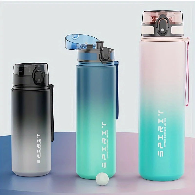Gradient Color Sports Water Bottle – Matte Finish, 750ml & 1000ml