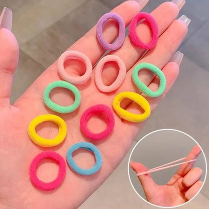 Nylon Mini Elastic Hair Ties, Assorted Packs