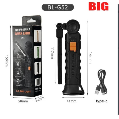 USB Rechargeable Magnetic LED Work Light