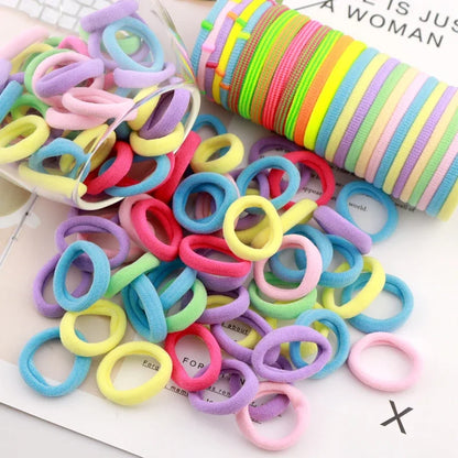 Nylon Mini Elastic Hair Ties, Assorted Packs