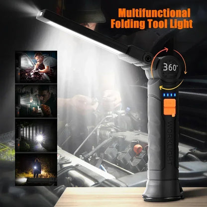 USB Rechargeable Magnetic LED Work Light