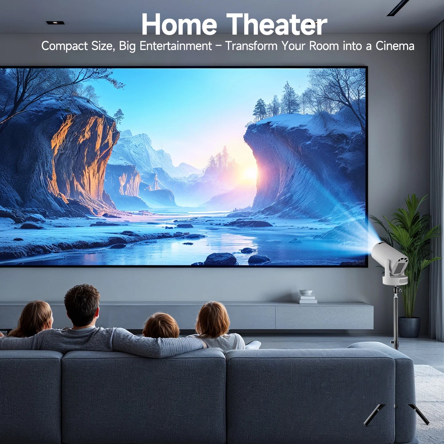 Magcubic HY300 Pro+ Mini Projector — Android 14, WiFi 6, 8000 Lumens