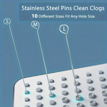 Shower Head Cleaning Brushes, 10-Piece Set