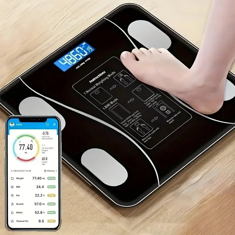 Smart Body Fat Scale – LED Digital Bathroom Scale with Body Composition Analysis
