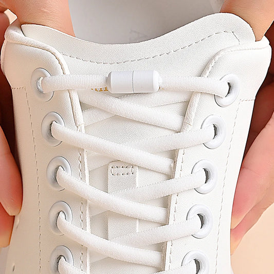 Elastic No-Tie Shoelaces with Metal Lock, 39 in