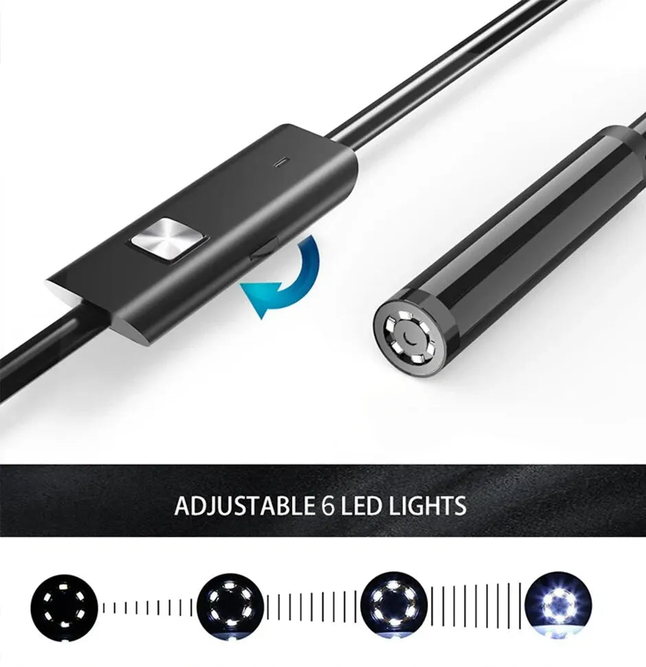 USB-C Inspection Camera with LED Lights