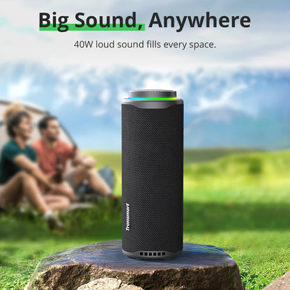 Tronsmart T8 40W Portable Bluetooth Speaker - Waterproof IPX7, Deep Bass SoundPulse, App Control for Outdoor & Camping