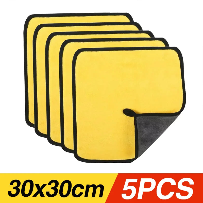 Premium Microfiber Car Wash Towels - Ultra Absorbent Cleaning Cloths (10-Pack, 30x60cm)
