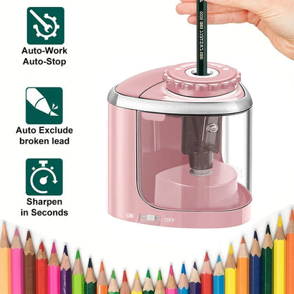 Automatic Electric Pencil Sharpener for 6–8 mm Pencils