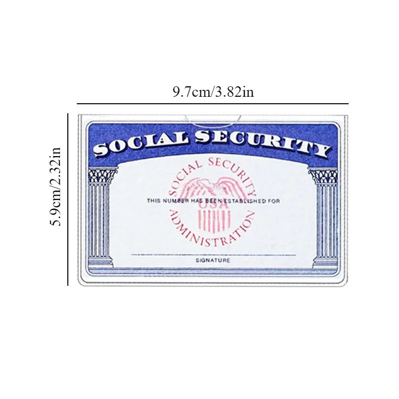 Premium Social Security Card Holder – Waterproof PVC Protector