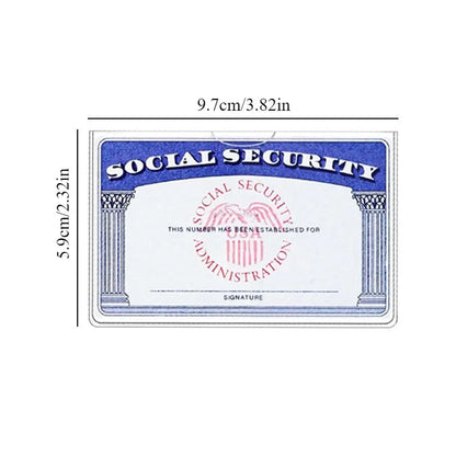 Premium Social Security Card Holder – Waterproof PVC Protector
