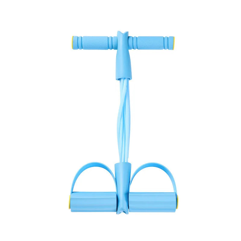 6-Tube Natural Rubber Resistance Band Pedal Trainer with Handles