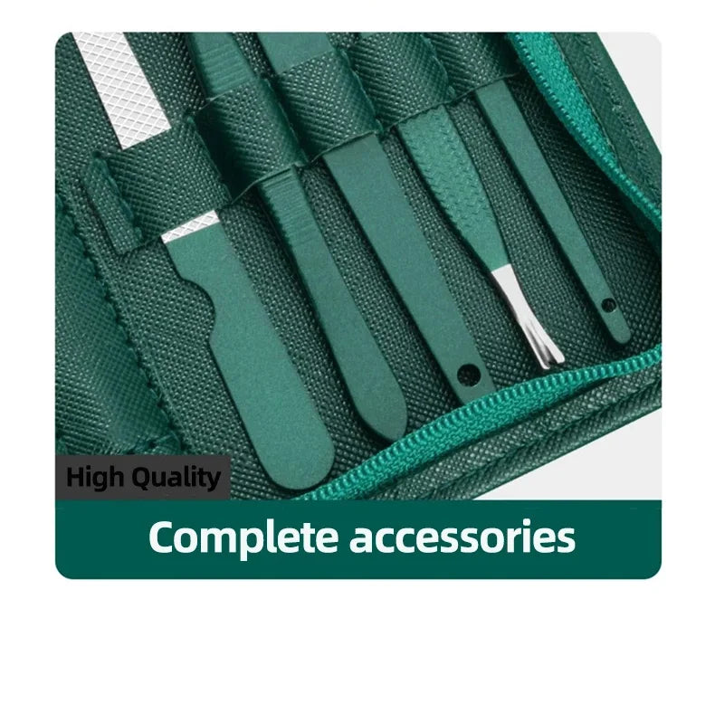 Stainless Steel Nail Care Kit with Travel Case
