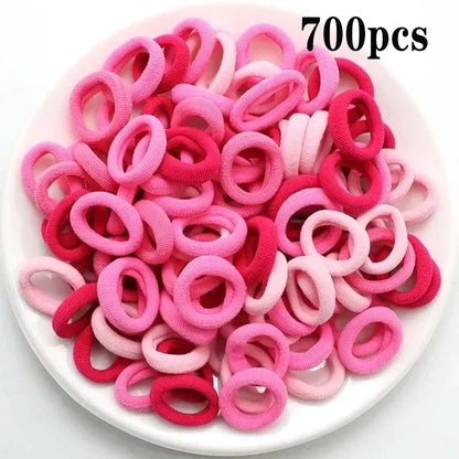 Nylon Mini Elastic Hair Ties, Assorted Packs