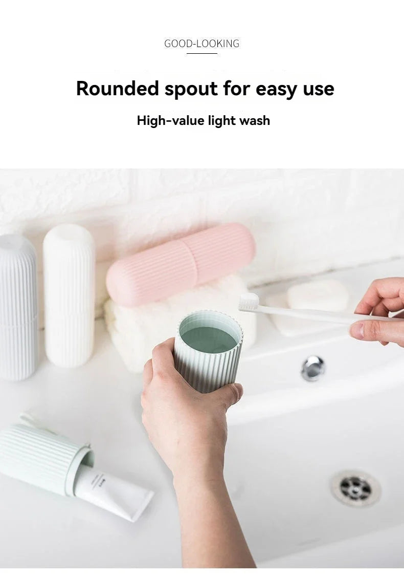 Portable Toothbrush & Toothpaste Travel Case