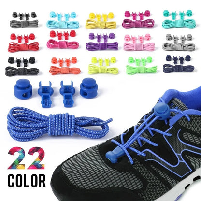 No-Tie Elastic Shoelaces with Quick Lock