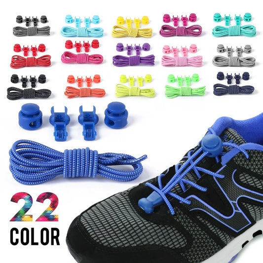 No-Tie Elastic Shoelaces with Quick Lock