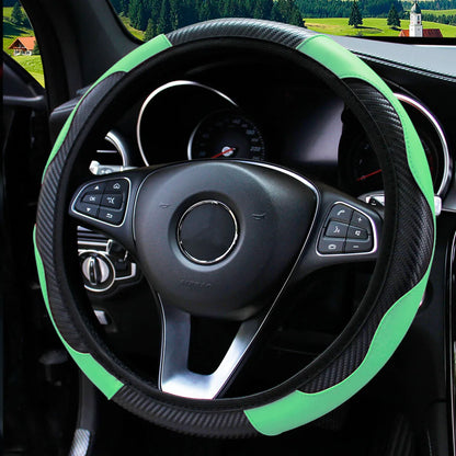 PU Steering Wheel Cover for 14.5–15 in Wheels