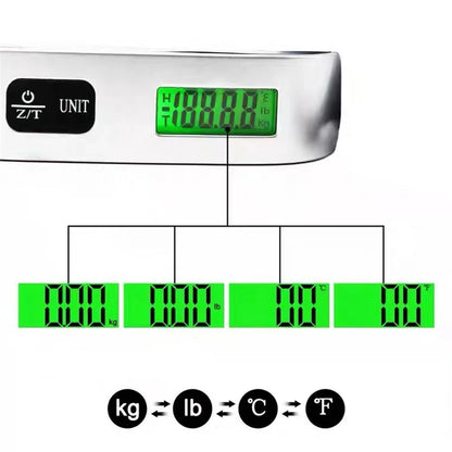Digital Luggage Scale, 110 lb Capacity with LCD Display