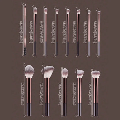 Kabuki Makeup Brush Set – 13 & 14 Piece Professional Blending Kit