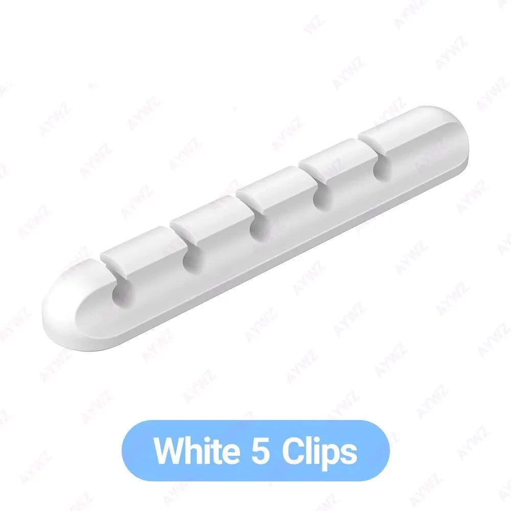 Adhesive Cable Organizer with 3, 5 or 7 Slots