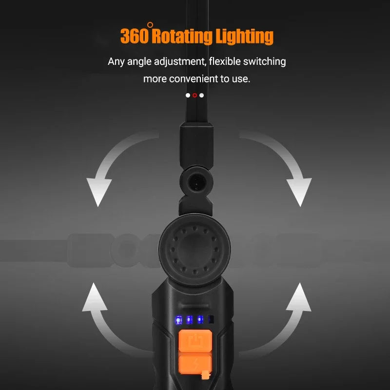 USB Rechargeable Magnetic LED Work Light