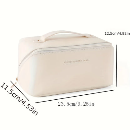 Zip-Closure Makeup Bag for Travel
