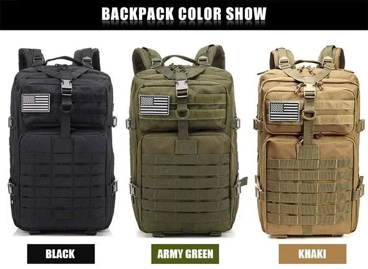 45L Tactical Backpack – Molle Hiking & Camping Pack