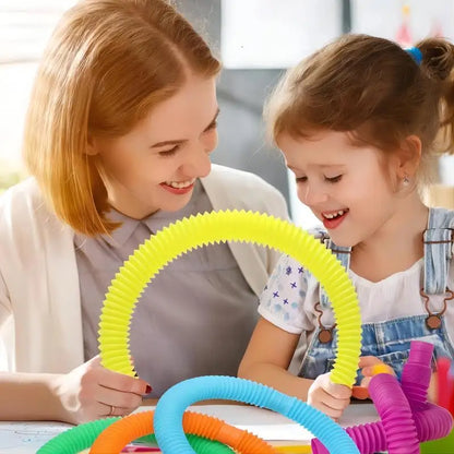 Colorful Telescopic Pop Tubes — Sensory Fidget Toy, 10/20/30 Pack