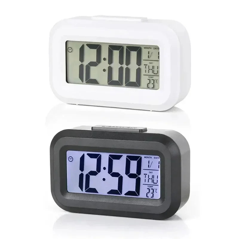 LED Digital Alarm Clock with Temperature & Date Display