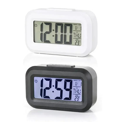 LED Digital Alarm Clock with Temperature & Date Display