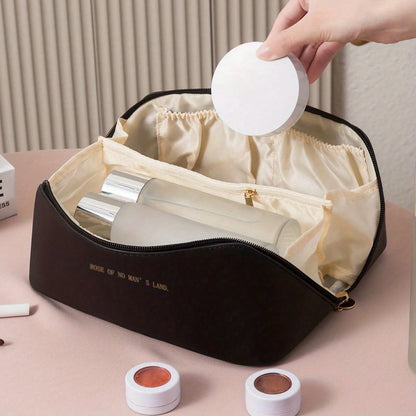 Zip-Closure Makeup Bag for Travel