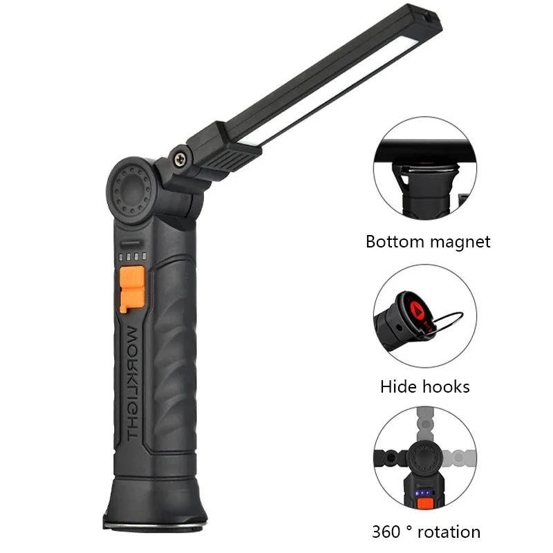 USB Rechargeable Magnetic LED Work Light