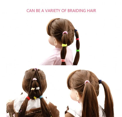 Nylon Mini Elastic Hair Ties, Assorted Packs