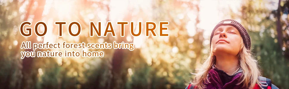 HIQILI Nature-Inspired Fragrance Oil Set - 6 Premium Scents for Aromatherapy, Diffusers, Humidifiers & Candles (10ml)