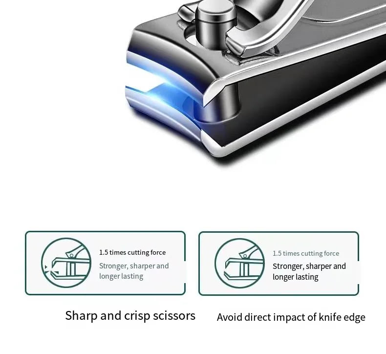 Stainless Steel Nail Clipper Set - 6-Piece Manicure & Pedicure Kit
