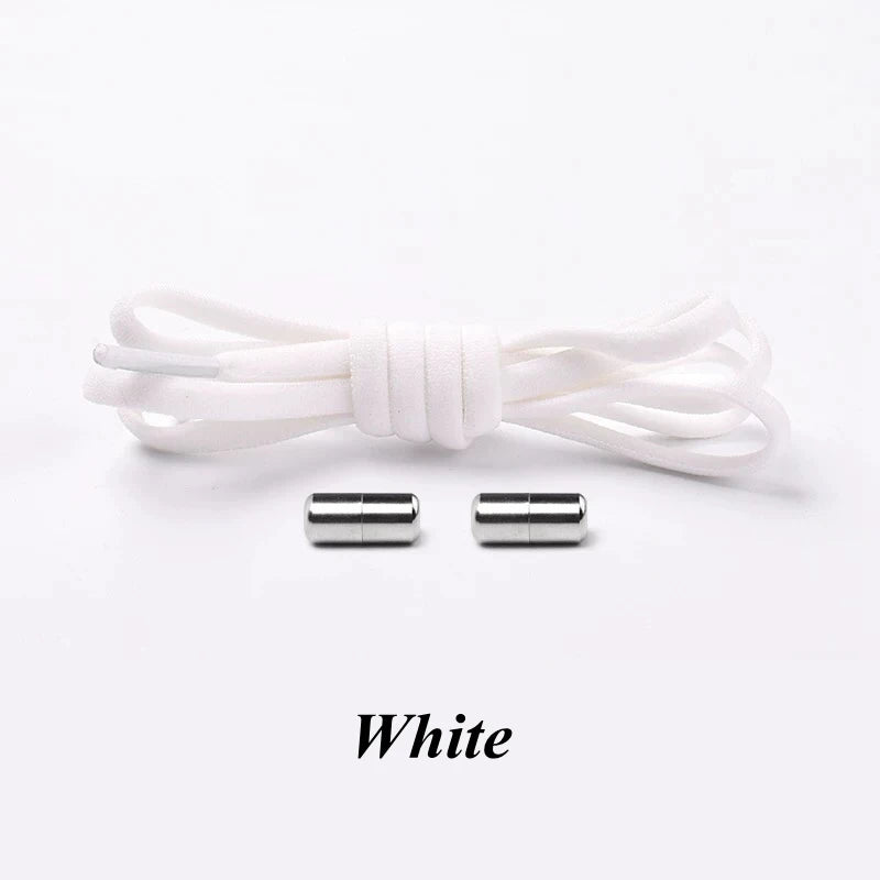 No-Tie Elastic Shoelaces with Metal Lock