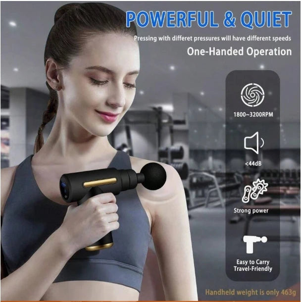 Mini Handheld Percussion Massage Gun – Deep Tissue Muscle Massager