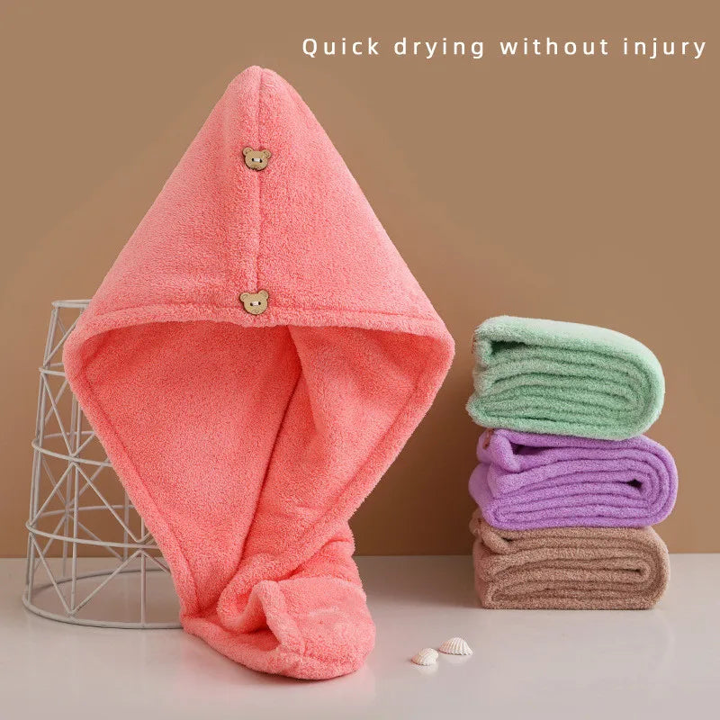 Microfiber Hair Towel Turban - Quick-Dry Anti-Frizz Wrap with Button Lock | Available in 1, 3, 5 & 10-Pack - Flexivo