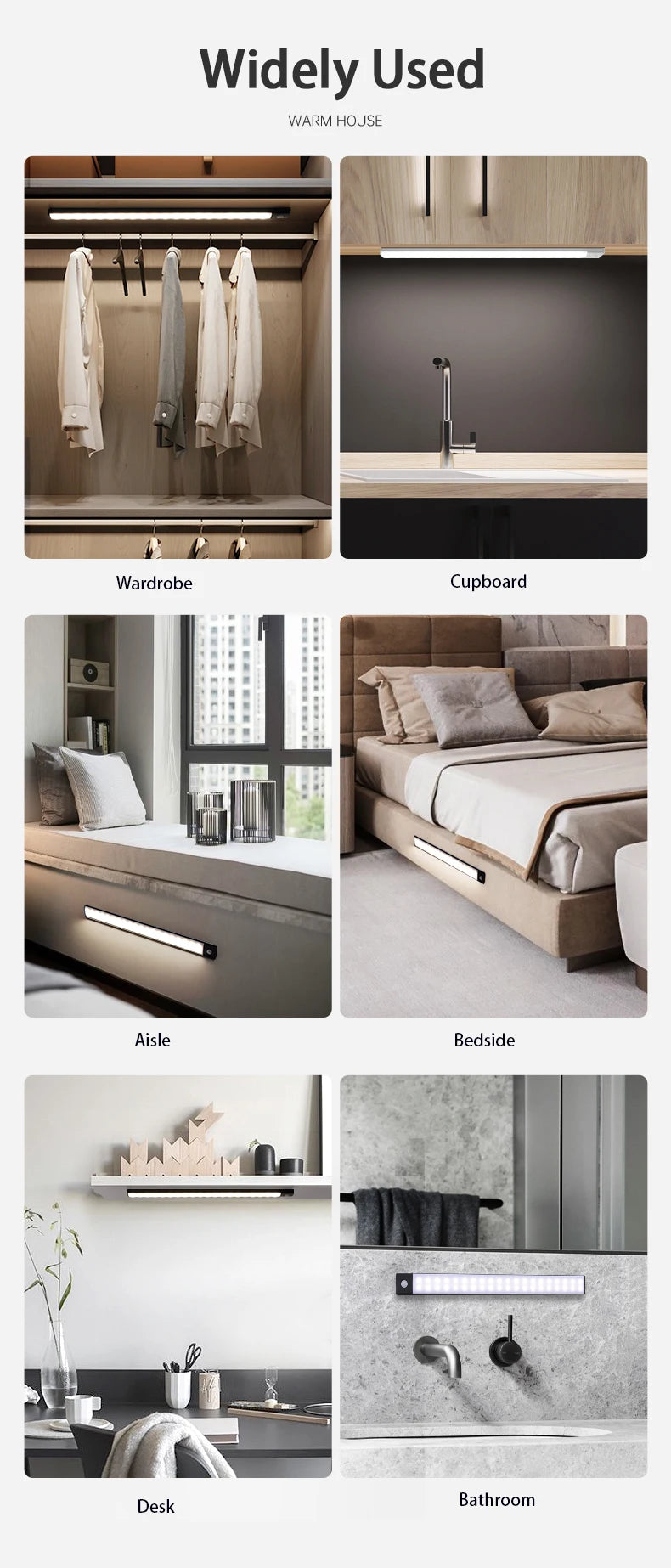 Rechargeable Motion Sensor LED Cabinet Light
