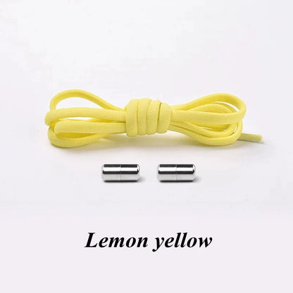 No-Tie Elastic Shoelaces with Metal Lock