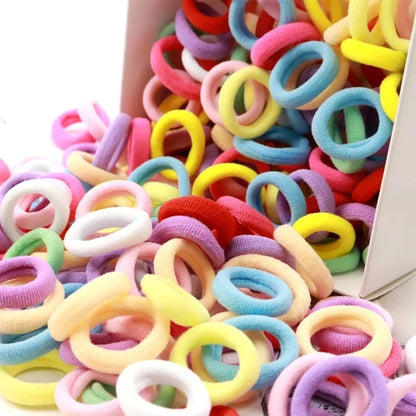 Nylon Mini Elastic Hair Ties, Assorted Packs