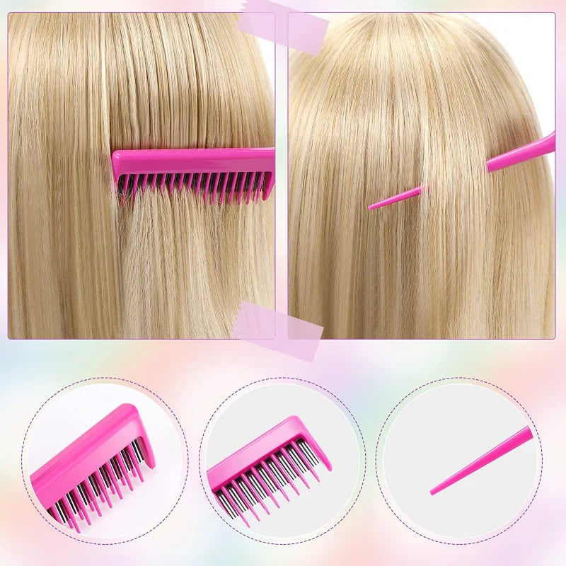 Professional Hair Styling Comb Set for Teasing, Braiding, and Expert Styling - Flexivo