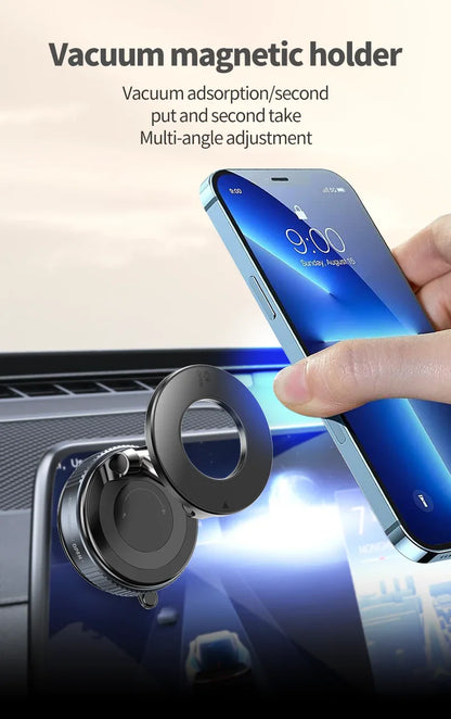 Magnetic Phone Holder — 360° Rotating Foldable Mount for Car, Gym & Kitchen - Flexivo