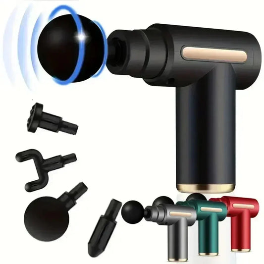 Mini USB Massage Gun - Portable Percussive Massager for Neck, Shoulders & Back