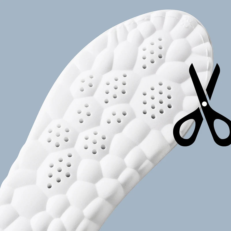 Latex Sport Insoles with Arch Support, Breathable & Deodorizing