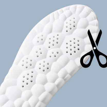 Latex Sport Insoles with Arch Support, Breathable & Deodorizing
